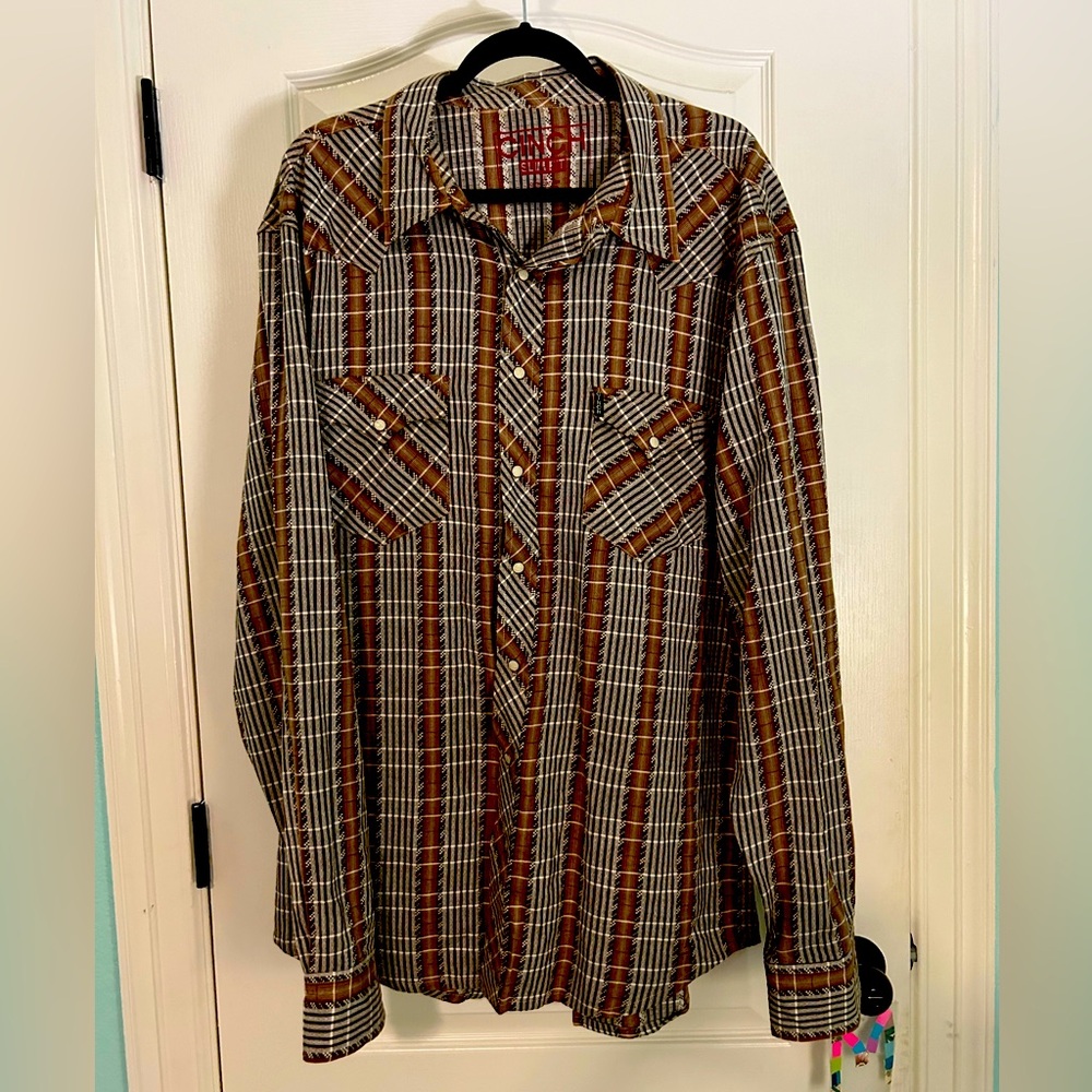 Vintage Cinch button down shirt with pearl snap buttons